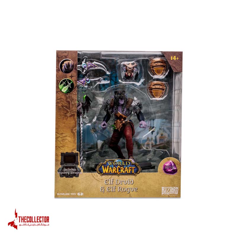 اکشن فیگور الف دروید/روگ | Elf Druid/Rogue: Epic | برند McFarlane Toys