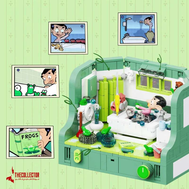 فیگور ساختنی Area X | مدل Mr. Bean Bathroom | طراحی فانتزی و کلکسیونی