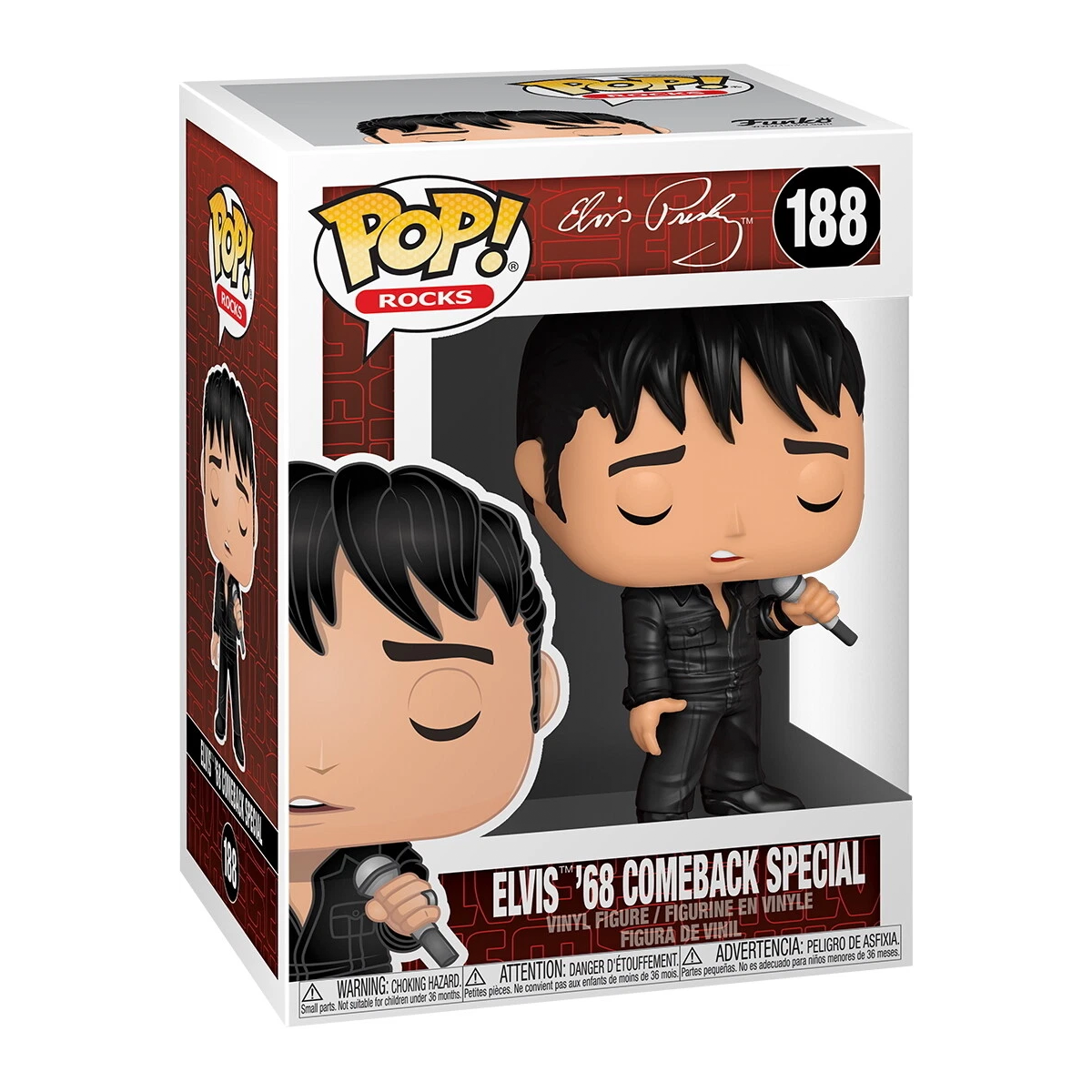 خرید فانکو پاپ الس پریسلی 68 کامبک اسپشال اورجینال شماره 188 با جزئیات دقیق و کیفیت بالا. مناسب کلکسیونرها و طرفداران Elvis Presley. فیگور اورجینال و هدیه عالی برای علاقه‌مندان فرهنگ پاپ.